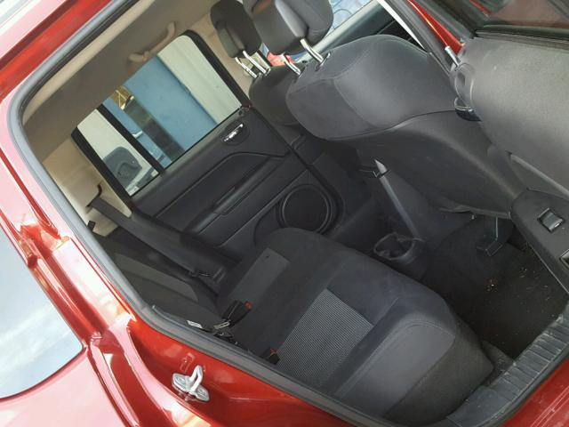 1C4NJDBB3CD663570 - 2012 JEEP COMPASS SP RED photo 6
