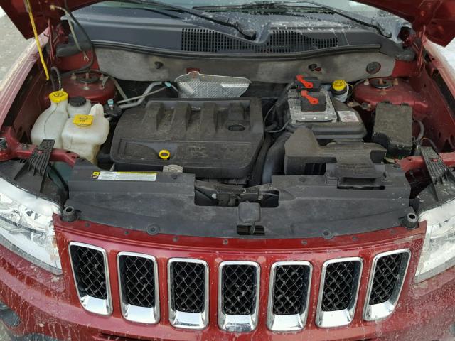 1C4NJDBB3CD663570 - 2012 JEEP COMPASS SP RED photo 7