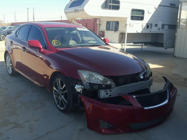 JTHBE262485018397 - 2008 LEXUS IS 350 RED photo 1