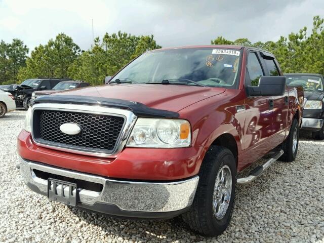 1FTPW12V08FB95876 - 2008 FORD F150 SUPER BURGUNDY photo 2