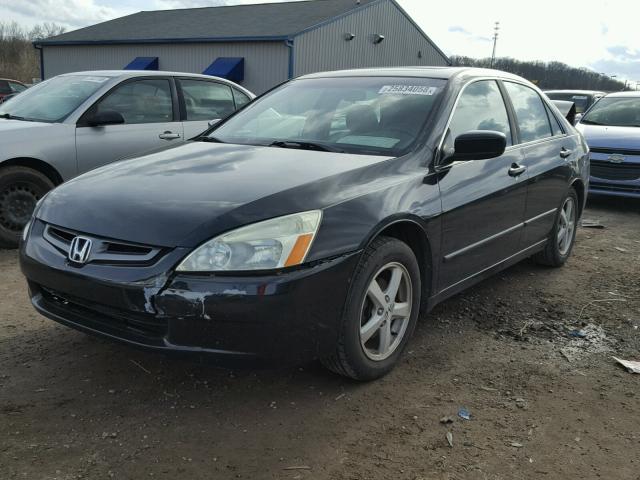 1HGCM56894A115452 - 2004 HONDA ACCORD EX BLACK photo 2