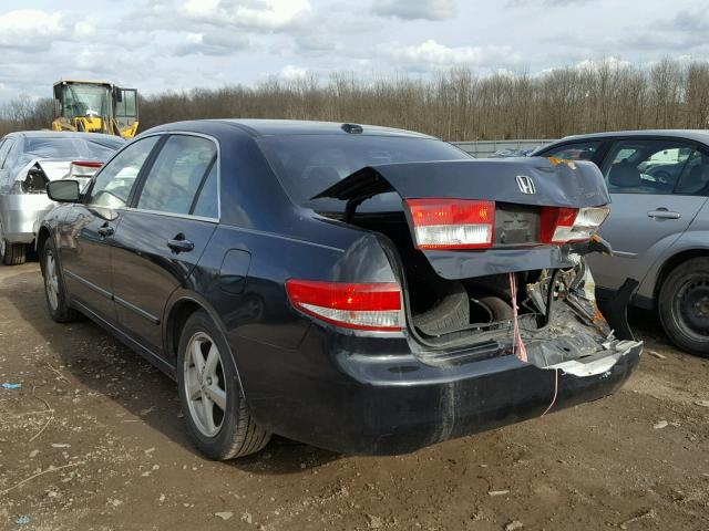 1HGCM56894A115452 - 2004 HONDA ACCORD EX BLACK photo 3