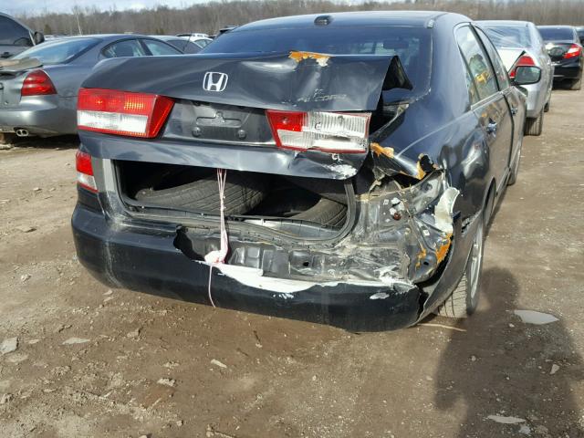 1HGCM56894A115452 - 2004 HONDA ACCORD EX BLACK photo 9