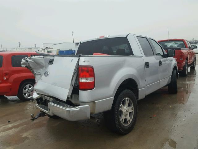 1FTPW125X4KD68370 - 2004 FORD F150 SUPER SILVER photo 4