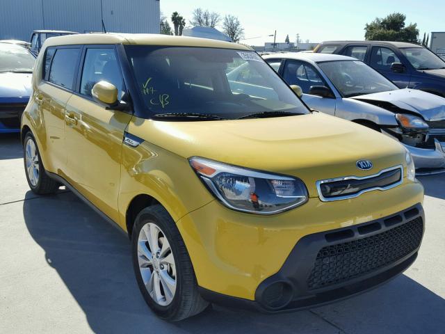 KNDJP3A58E7062031 - 2014 KIA SOUL + YELLOW photo 1