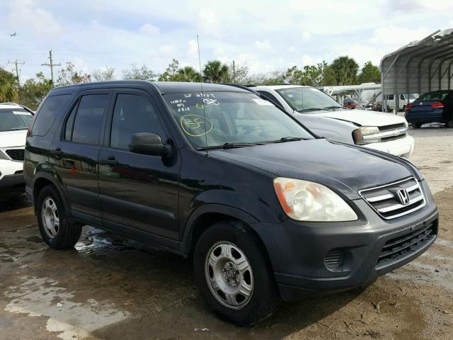 SHSRD68586U405346 - 2006 HONDA CR-V LX BLACK photo 1