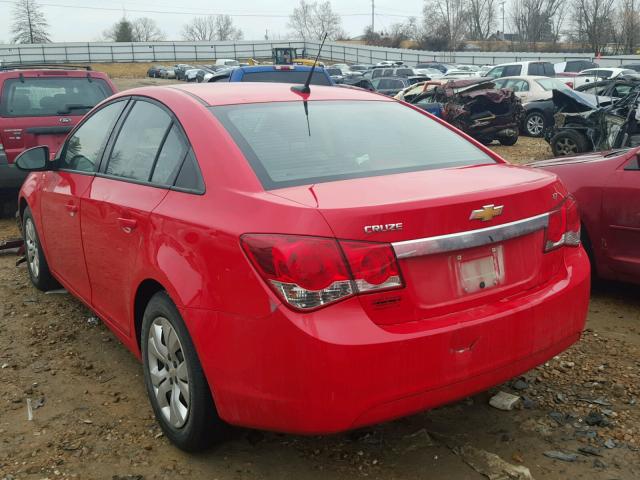 1G1PB5SH2E7160073 - 2014 CHEVROLET CRUZE LS RED photo 3