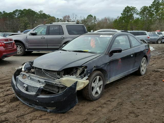 1HGEM22944L019786 - 2004 HONDA CIVIC EX შავი ფოტო 2