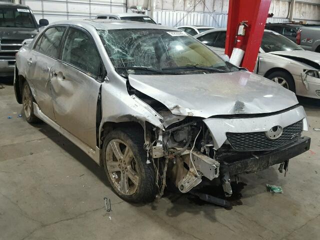 1NXBE40E39Z029944 - 2009 TOYOTA COROLLA XR SILVER photo 1