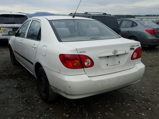 JTDBR32E542026807 - 2004 TOYOTA COROLLA CE WHITE photo 3