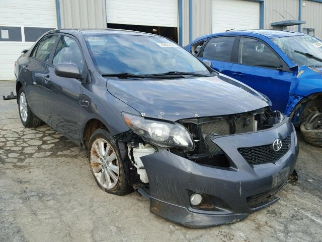 2T1BU4EE6AC447724 - 2010 TOYOTA COROLLA BA GRAY photo 1