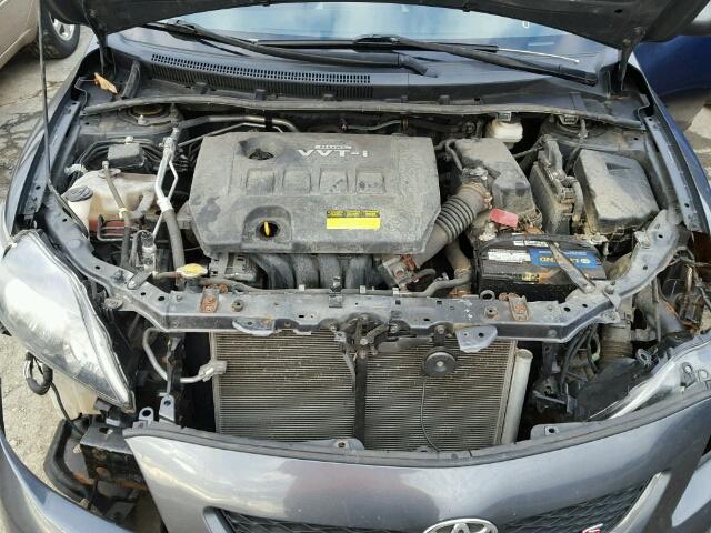 2T1BU4EE6AC447724 - 2010 TOYOTA COROLLA BA GRAY photo 7