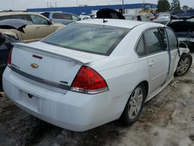 2G1WB5EK2A1172024 - 2010 CHEVROLET IMPALA LT WHITE photo 4