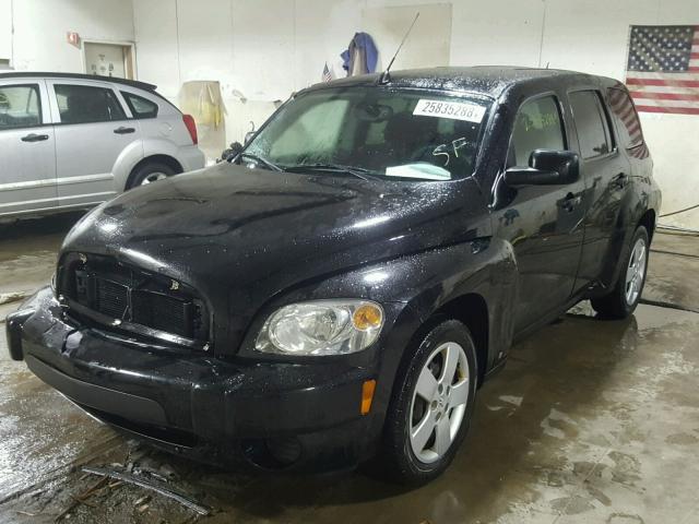 3GNCA13D78S712256 - 2008 CHEVROLET HHR LS BLACK photo 2