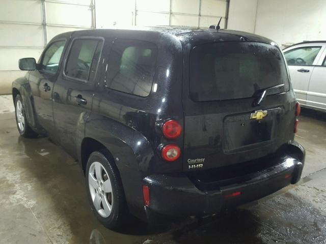 3GNCA13D78S712256 - 2008 CHEVROLET HHR LS BLACK photo 3
