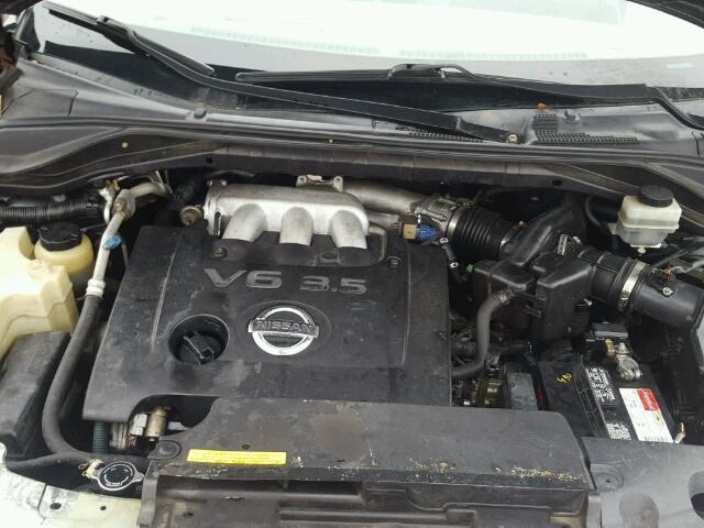 JN8AZ08T55W313322 - 2005 NISSAN MURANO SL BLUE photo 7