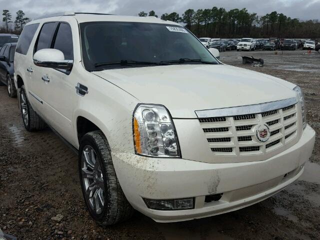 1GYUCJEFXAR256245 - 2010 CADILLAC ESCALADE E WHITE photo 1