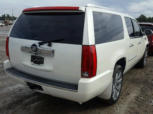 1GYUCJEFXAR256245 - 2010 CADILLAC ESCALADE E WHITE photo 4