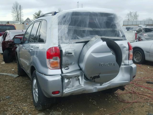 JTEGH20V230108134 - 2003 TOYOTA RAV4 SILVER photo 3