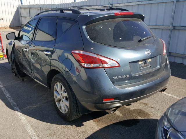 JN8AZ1MW6CW219825 - 2012 NISSAN MURANO S BLUE photo 3