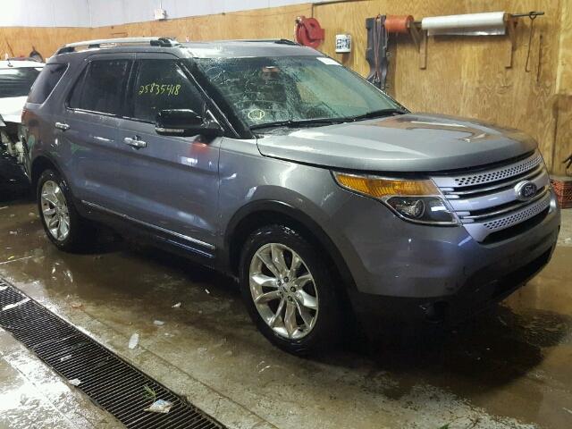 1FM5K8D82DGC69236 - 2013 FORD EXPLORER X GRAY photo 1