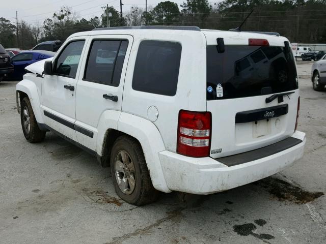 1J4PP2GK0BW572659 - 2011 JEEP LIBERTY SP WHITE photo 3