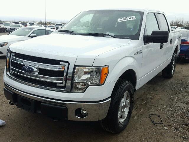 1FTFW1EF7EKG25373 - 2014 FORD F150 SUPER WHITE photo 2