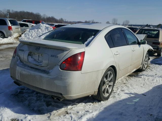 1N4BA41E77C845076 - 2007 NISSAN MAXIMA SE WHITE photo 4