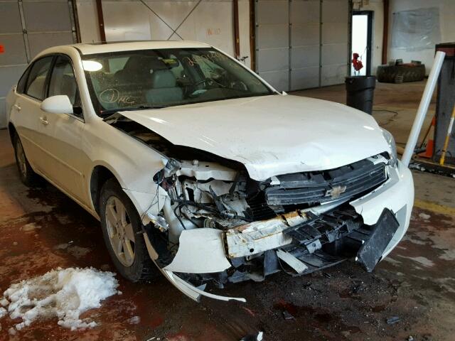 2G1WT58N579413426 - 2007 CHEVROLET IMPALA LT WHITE photo 1