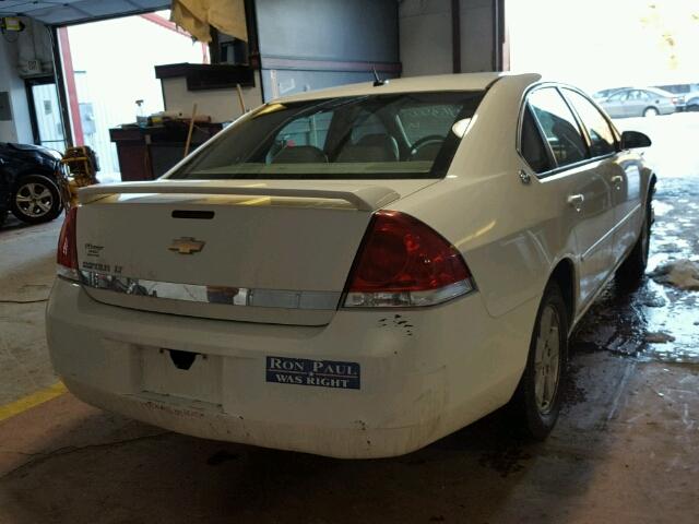 2G1WT58N579413426 - 2007 CHEVROLET IMPALA LT WHITE photo 4