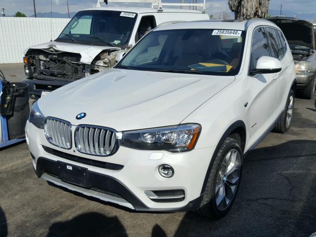 5UXWX9C55G0D79333 - 2016 BMW X3 XDRIVE2 WHITE photo 2