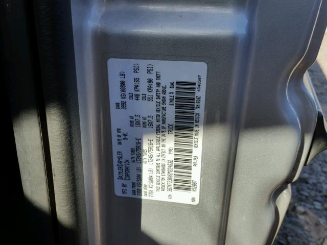 3B7KF23602M224632 - 2002 DODGE RAM 2500 SILVER photo 10