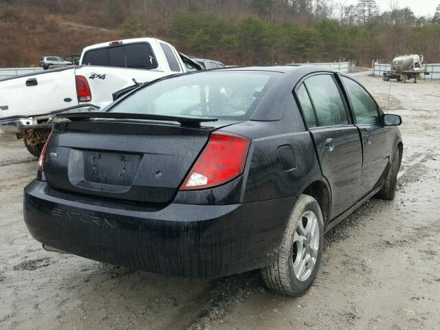 1G8AL52FX4Z221112 - 2004 SATURN ION LEVEL BLACK photo 4