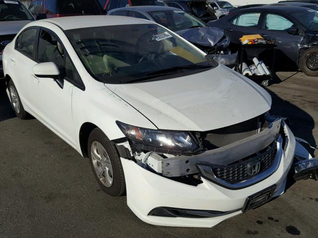 19XFB2F56EE253177 - 2014 HONDA CIVIC LX WHITE photo 1