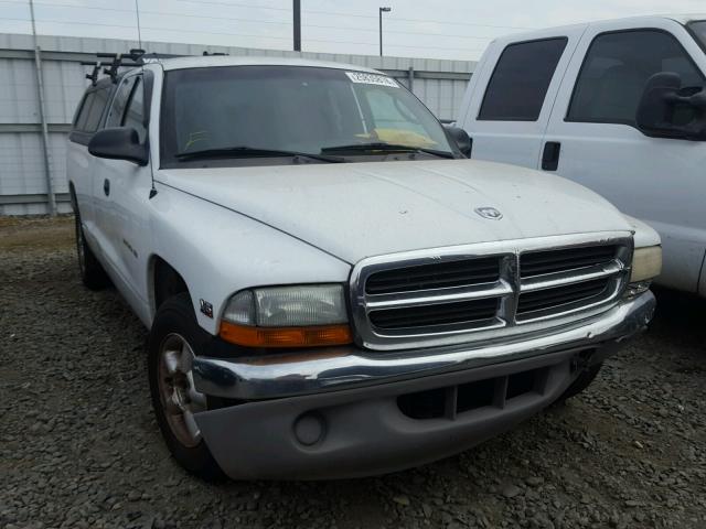 1B7GL22X6YS559693 - 2000 DODGE DAKOTA WHITE photo 1