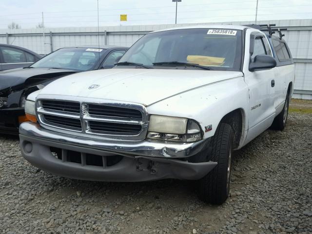 1B7GL22X6YS559693 - 2000 DODGE DAKOTA WHITE photo 2