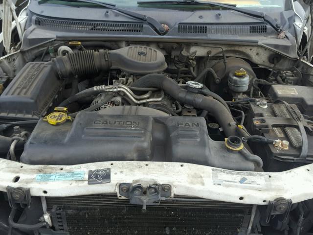 1B7GL22X6YS559693 - 2000 DODGE DAKOTA WHITE photo 7