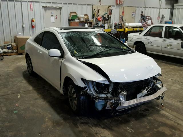 2HGFG12939H527516 - 2009 HONDA CIVIC EXL WHITE photo 1