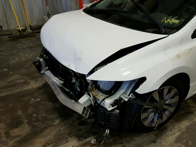 2HGFG12939H527516 - 2009 HONDA CIVIC EXL WHITE photo 9