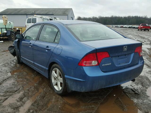 1HGFA16807L083837 - 2007 HONDA CIVIC EX ლურჯი ფოტო 3