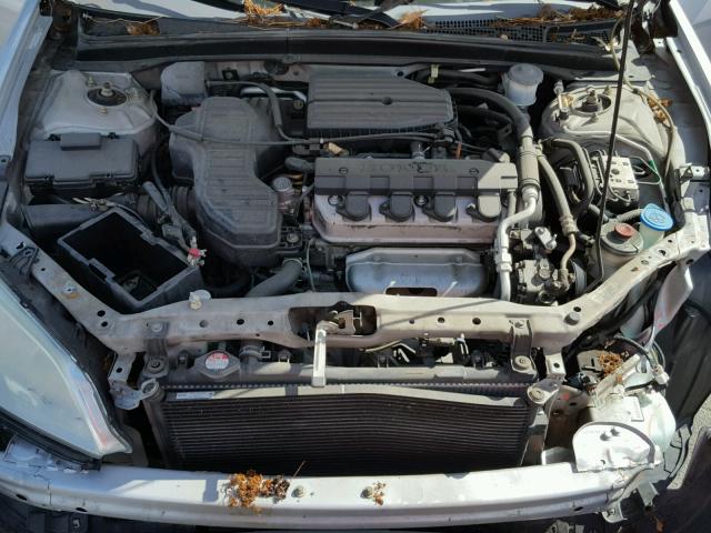 1HGEN265X5L000259 - 2005 HONDA CIVIC GX SILVER photo 7