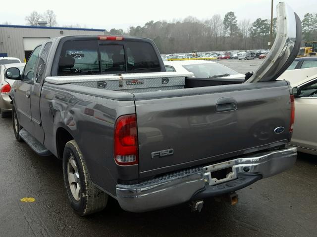 2FTRX17292CA53601 - 2002 FORD F150 GRAY photo 3