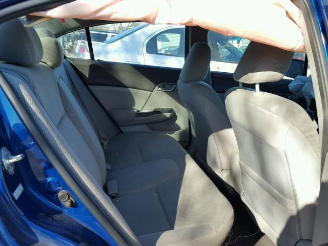 2HGFB2F51CH512001 - 2012 HONDA CIVIC LX BLUE photo 6