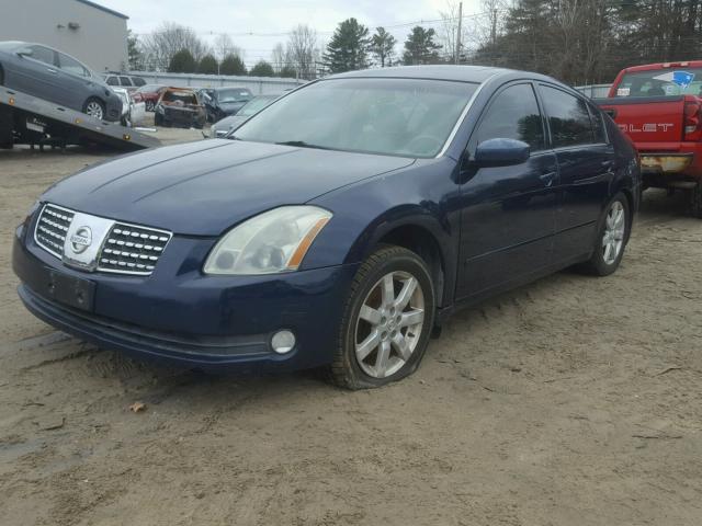 1N4BA41E14C818886 - 2004 NISSAN MAXIMA SE BLUE photo 2