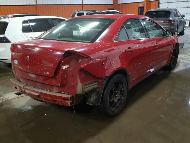 1G2ZG58N574203697 - 2007 PONTIAC G6 BASE RED photo 4