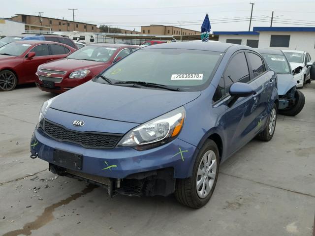 KNADM4A30G6654085 - 2016 KIA RIO LX BLUE photo 2