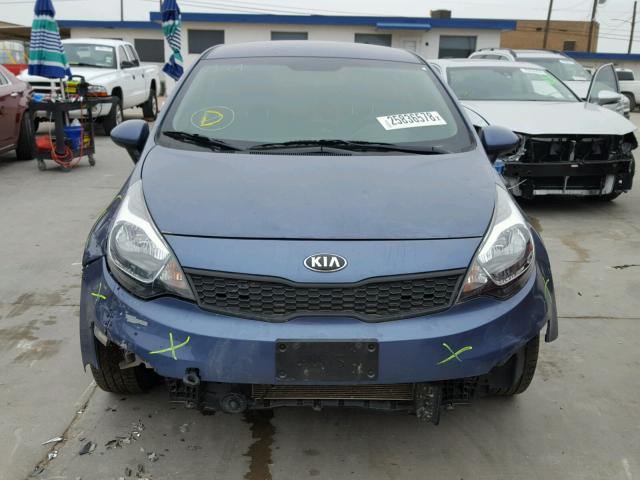 KNADM4A30G6654085 - 2016 KIA RIO LX BLUE photo 9