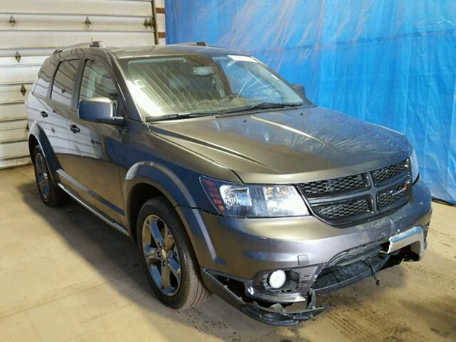 3C4PDCGG6HT573054 - 2017 DODGE JOURNEY CR GRAY photo 1