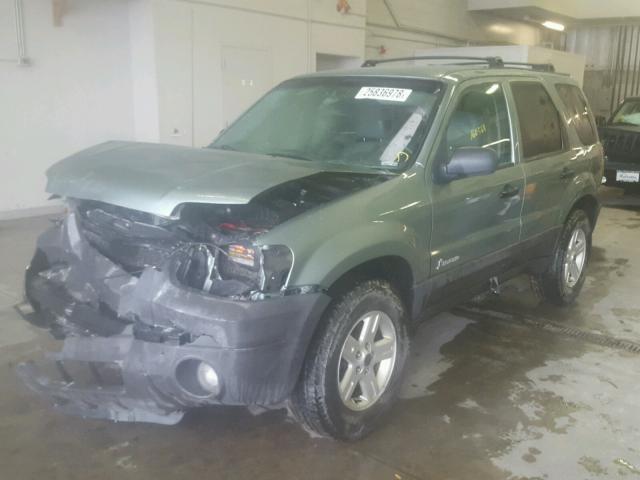 1FMCU96H36KB89450 - 2006 FORD ESCAPE HEV GREEN photo 2