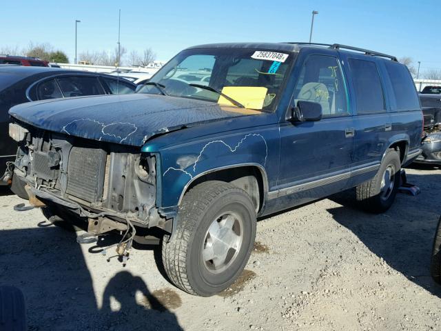 1GKEK13R0TJ746466 - 1996 GMC YUKON GREEN photo 2